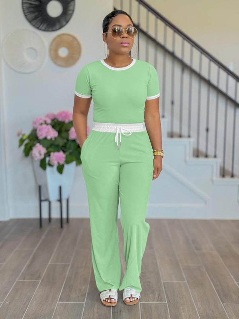 Womens Two Piece Outfits Casual Sweatsuits Set Short Sleeve Matching Sets Tracksuit